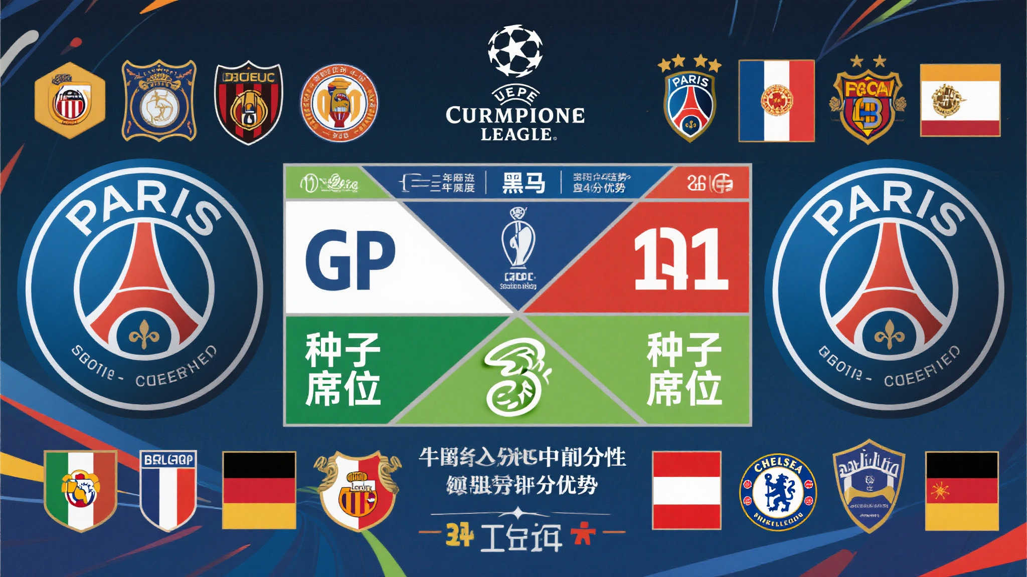29支球队已确定❗欧冠分档新预测：一档有巴黎、切尔西与巴萨